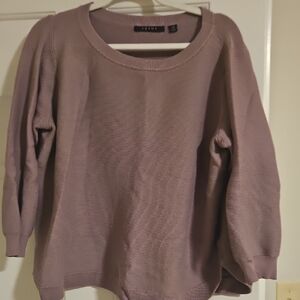 City Chic Women's Mauve Scoop Neck Sweater
